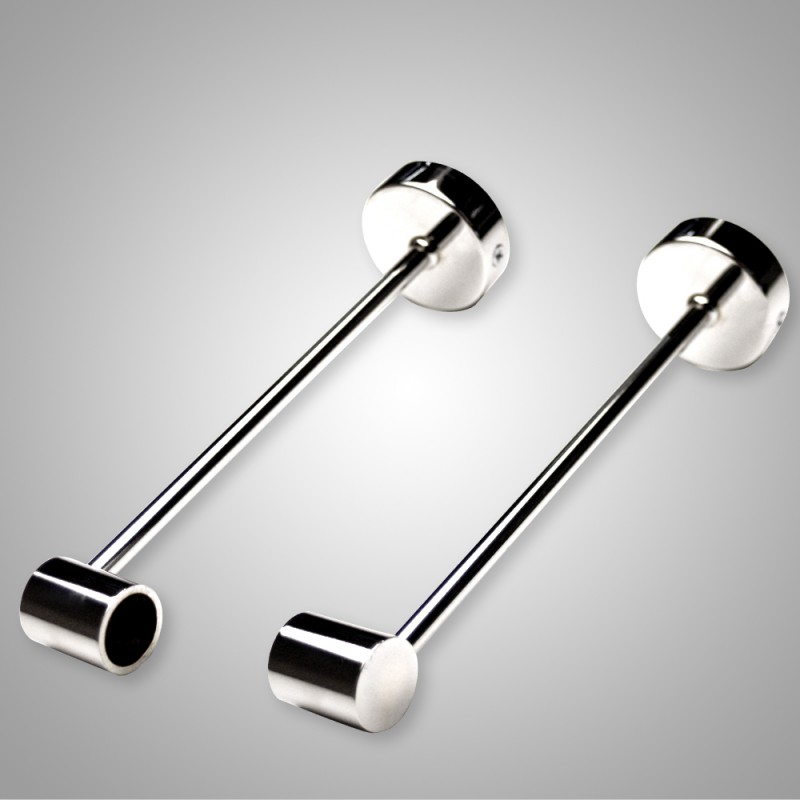 PKL PN20x17 double bras inox mural 200mm 1 set de 2pc